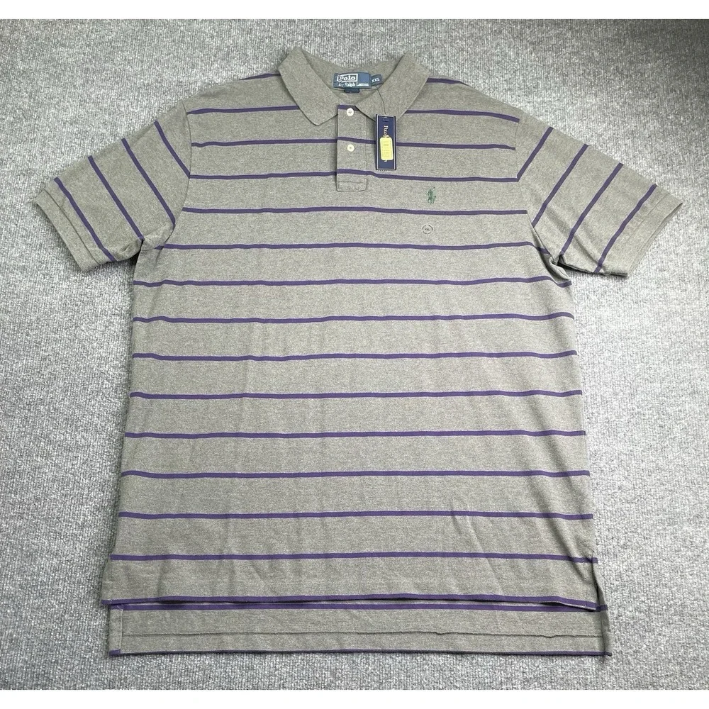 Vintage Polo Ralph Lauren Bundles Shirt Men's XXL Striped Short Sleeve NWT